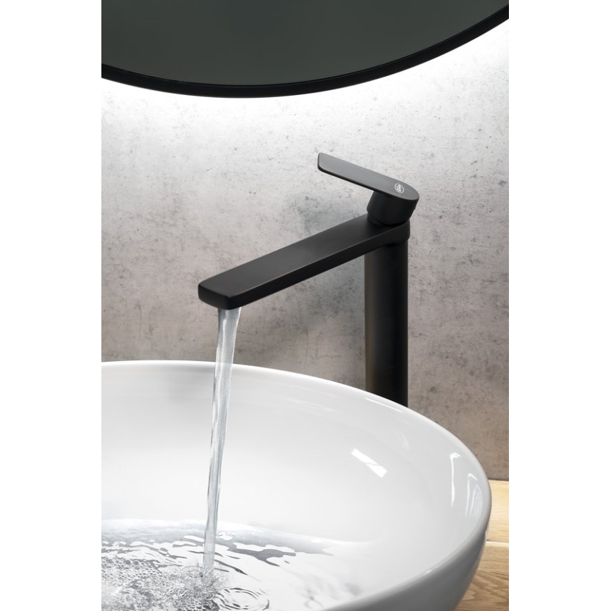 Aqualine - Robinet de lavabo DAPHNE 29 cm mat noir