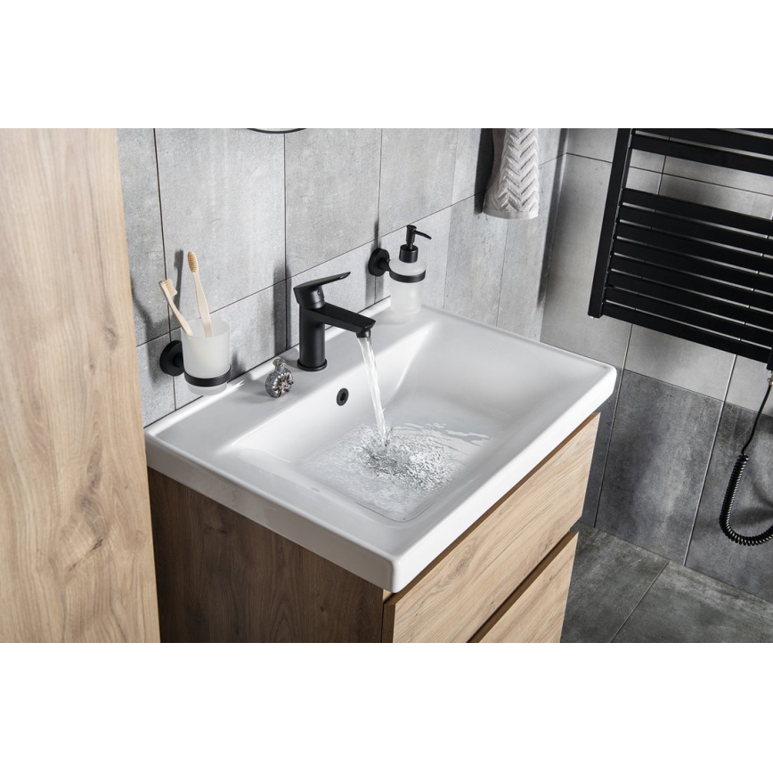 Aqualine - Robinet de lavabo LOTTA mat noir