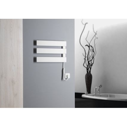 Aqualine - Sèche-serviettes électrique ELVIS 50 W 46 x 34 cm blanc