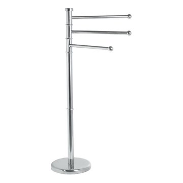 Aqualine - Standaard met handdoekhouder SAMBA 85,5 cm roestvrij/glanzend chroom