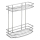 Aqualine - Tablette murale de douche à deux niveaux CHROME LINE chrome brillant