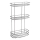 Aqualine - Tablette murale de douche à trois niveaux CHROME LINE chrome brillant