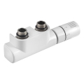 Aqualine - Thermostatische ventielset voor middenaansluiting, wit
