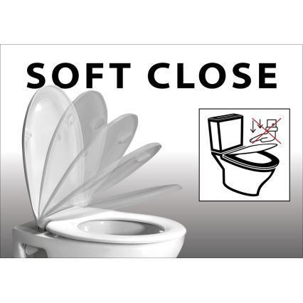 Aqualine - Wc-bril SOFIA SoftClose wit