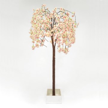 Arbre artificiel décoratif de Noël ARBRE CERISIER 84xLED/230V 1,7 m cerise