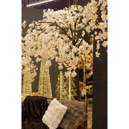 Arbre artificiel décoratif de Noël ARBRE DE CERISIER 288xLED/230V 2,5 m cerise