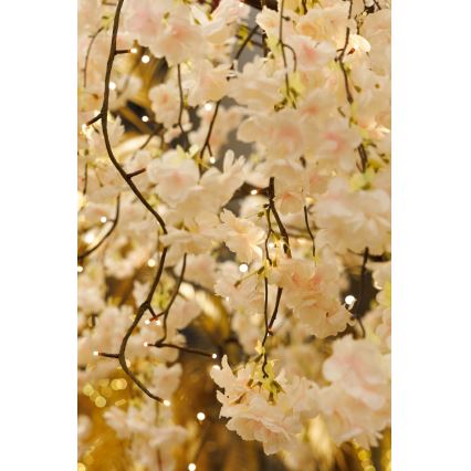 Arbre artificiel décoratif de Noël ARBRE DE CERISIER 288xLED/230V 2,5 m cerise