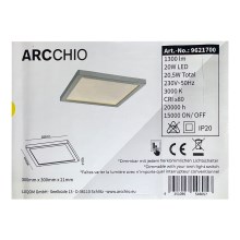 Arcchio - Dimbare LED Plafondlamp SOLVIE LED/20W/230V