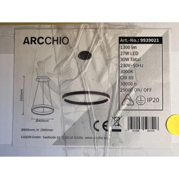 Arcchio - LED Hanglamp aan een koord ALBIONA LED/27W/230V