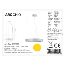 Arcchio - LED Kroonluchter aan een snoer PIETRO 2xLED/45W/230V
