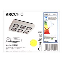Arcchio - Schijnwerper VINCE 6xGU10/10W/230V