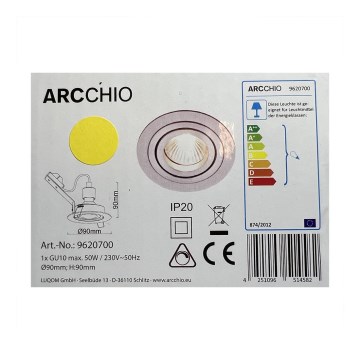 Arcchio - Spot encastrable SOPHIA 1xGU10/50W/230V