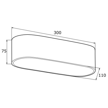 Argon 0903 - Plafondlamp TONI 2xE27/15W/230V zwart