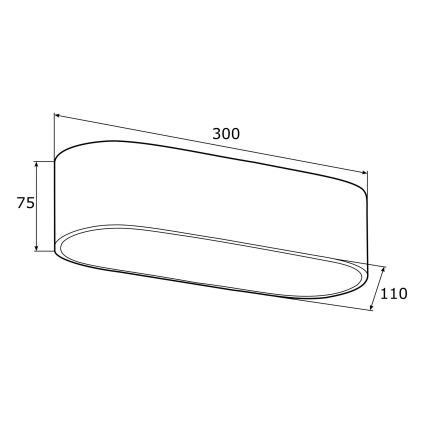 Argon 0905 - Plafondlamp TONI 2xE27/15W/230V wit