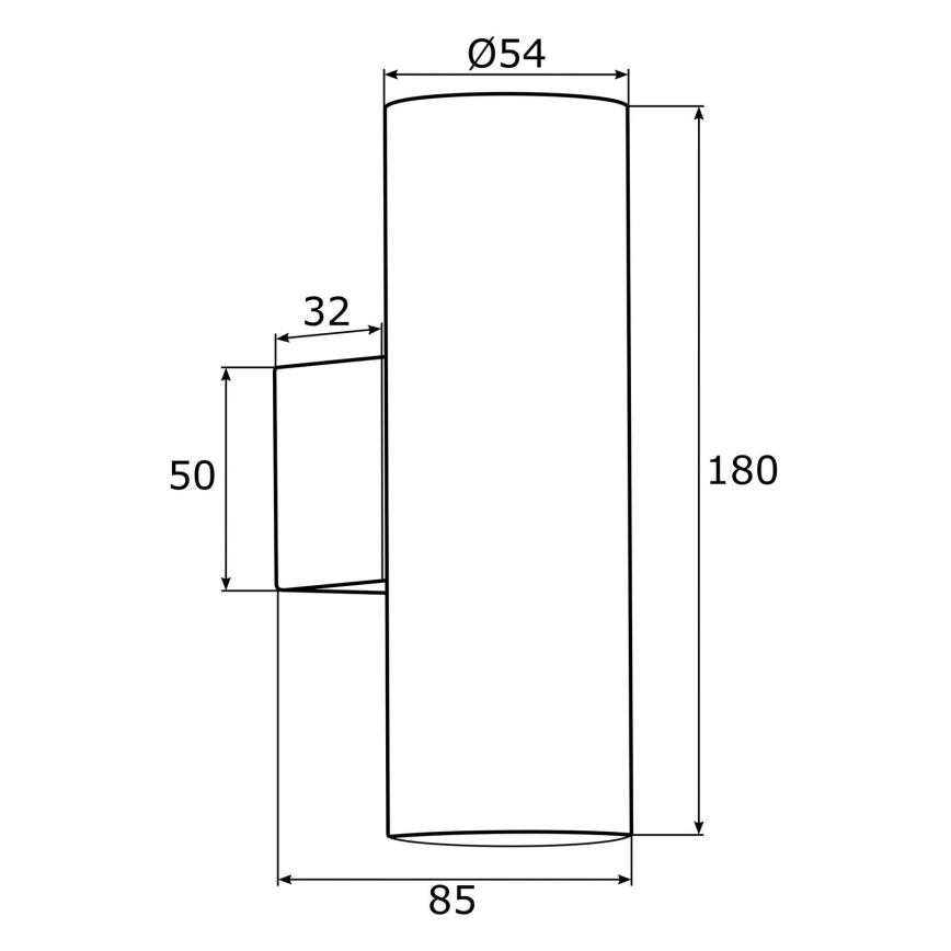 Argon 0912 - Applique murale MITOS 2xGU10/5W/230V chrome brillant