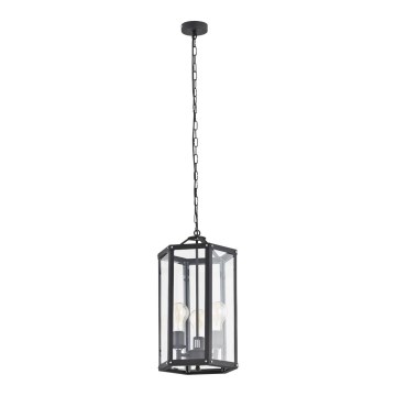 Argon 1253 - Hanglamp aan een ketting BODRUM 3xE27/15W/230V zwart