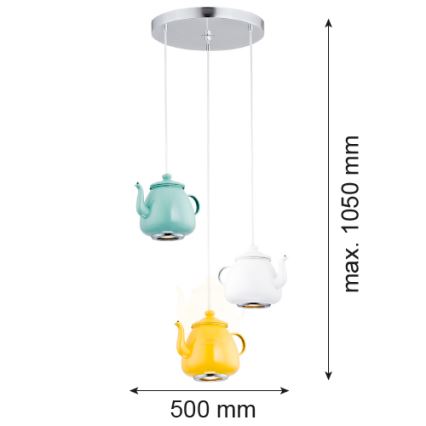 Argon 1326 - Hanglamp JAMAJKA 3xGU10/50W/230V