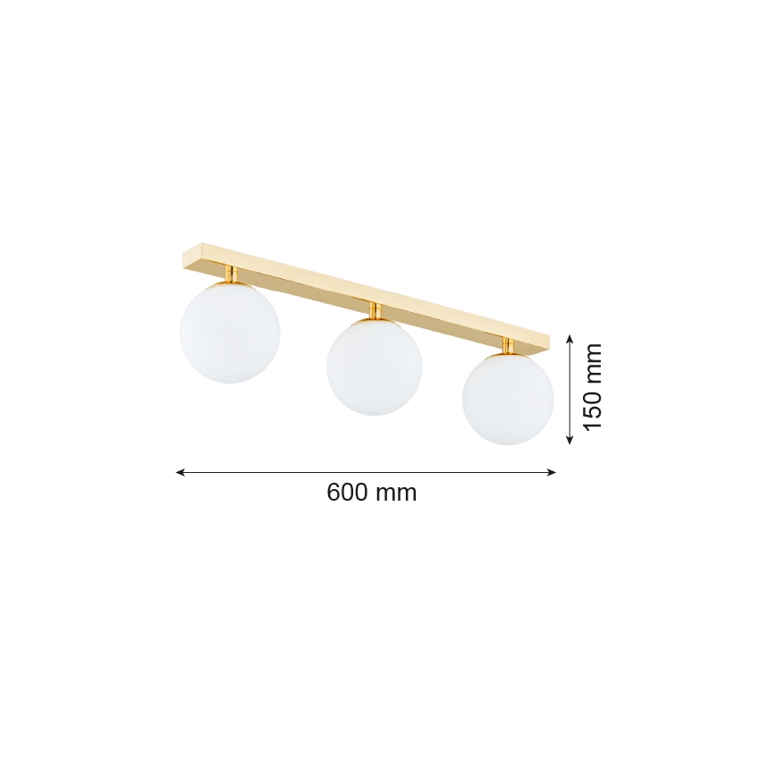 Argon 1414 - Lustre de salle de bain monté en surface FLAVIO 3xE14/7W/230V