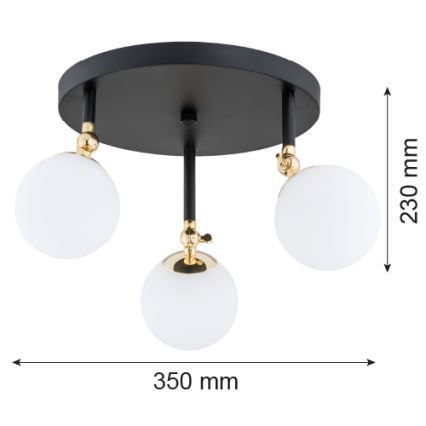 Argon 1436 - Badkamer opbouwlamp LATINA 3xE14/40W/230V IP44