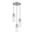 Argon 1465 - Hanglamp aan een koord BURGOS 3xE27/15W/230V glanzend chroom