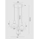 Argon 1468 - Suspension filaire SINES 3xE27/15W/230V blanc