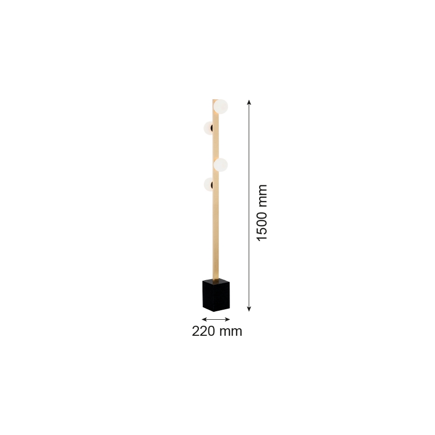 Argon 1738 - Staande Lamp FREEMONT 4xG9/5W/230V