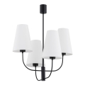 Argon 1822 - Hanglamp SAFIANO 4xE27/15W/230V zwart