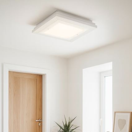 Argon 1870 - Plafondlamp TABOR 4xE27/15W/230V 52x52 cm wit