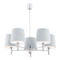 Argon 2076 - Hanglamp met vaste pendel BOLZANO 5xE27/15W/230V blauw