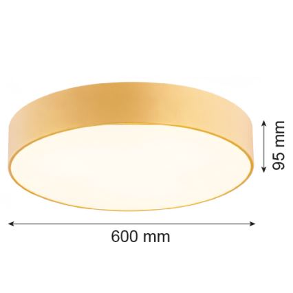 Argon 2081 - Plafondlamp DARLING 5xE27/15W/230V Ø 60 cm goudkleurig