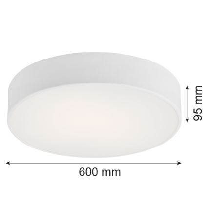 Argon 2082 - Plafondlamp DARLING 5xE27/15W/230V Ø 60 cm wit