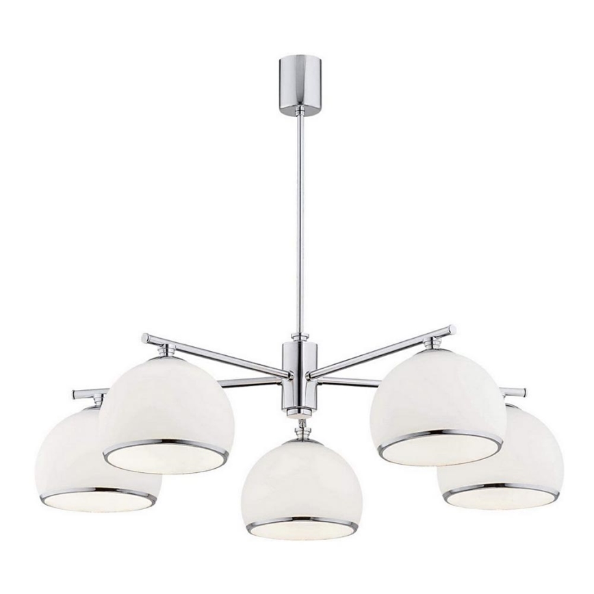 Argon 2087 - Suspension-barre MARBELLA 5xE27/15W/230V chrome brillant