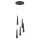 Argon 2103 - Hanglamp aan koord HOLLYWOOD 5xE14/7W/230V zwart