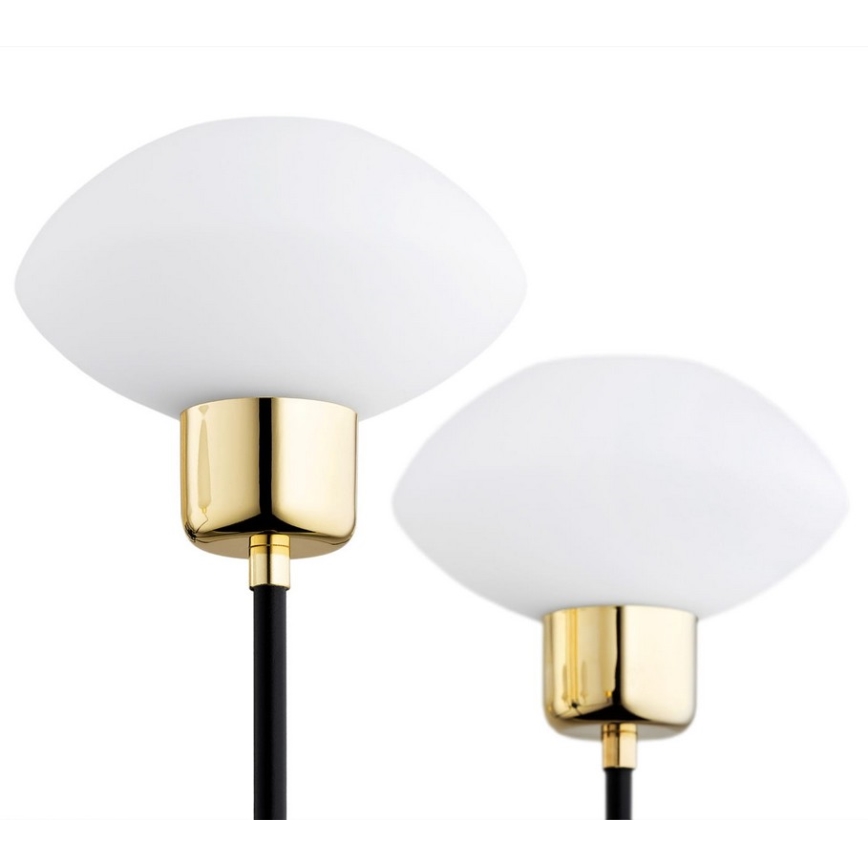 Argon 2128 - Hanglamp aan stang RAVELLO 5xE14/15W/230V zwart/goud