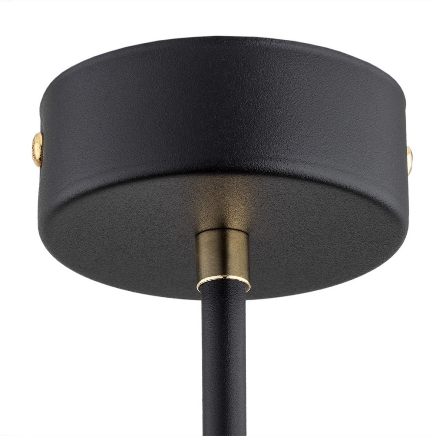Argon 2128 - Hanglamp aan stang RAVELLO 5xE14/15W/230V zwart/goud