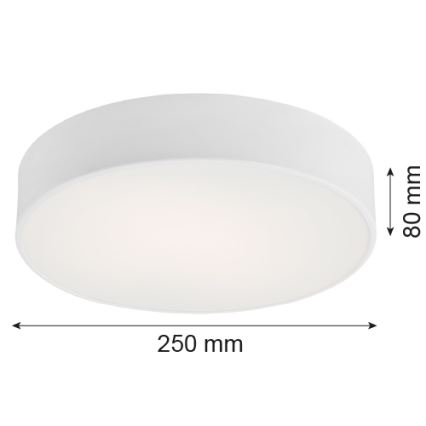 Argon 3082 - Plafonnier DARLING 2xE27/15W/230V d. 25 cm blanc