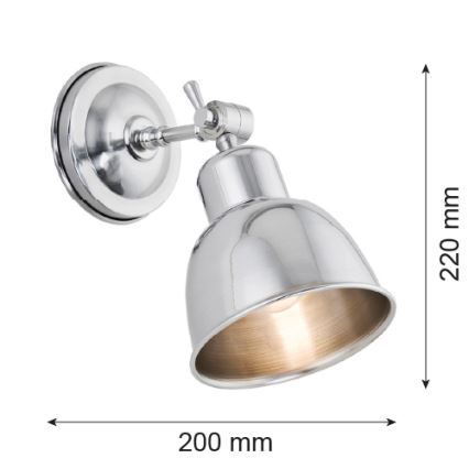 Argon 3172 - Wandlamp EUFRAT 1xE27/60W/230V