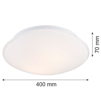 Argon 3224 - Plafondlamp GIN 3xE27/15W/230V wit