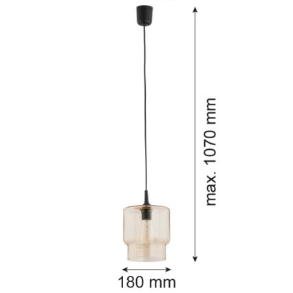 Argon 3273 - Hanglamp aan een koord NEWA 1xE27/15W/230V beige