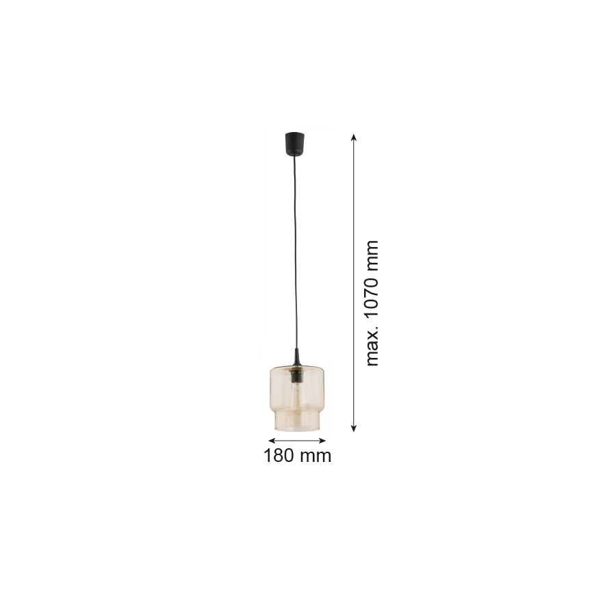 Argon 3273 - Hanglamp aan een koord NEWA 1xE27/15W/230V beige