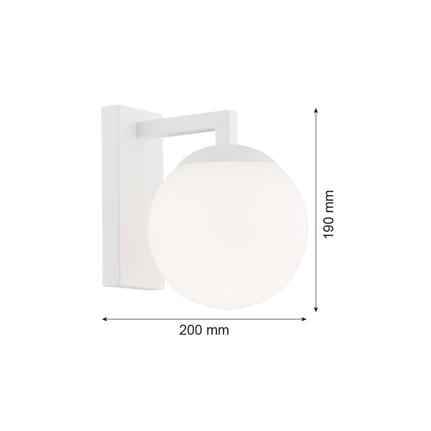 Argon 3733 - Wandlamp ASPEN 1xE27/15W/230V wit