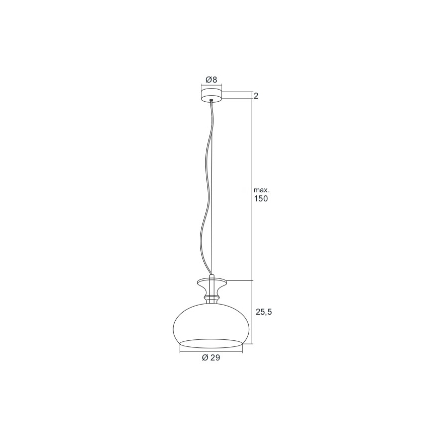 Argon 3805 - Suspension LED avec fil GROSSETO LED/8W/230V