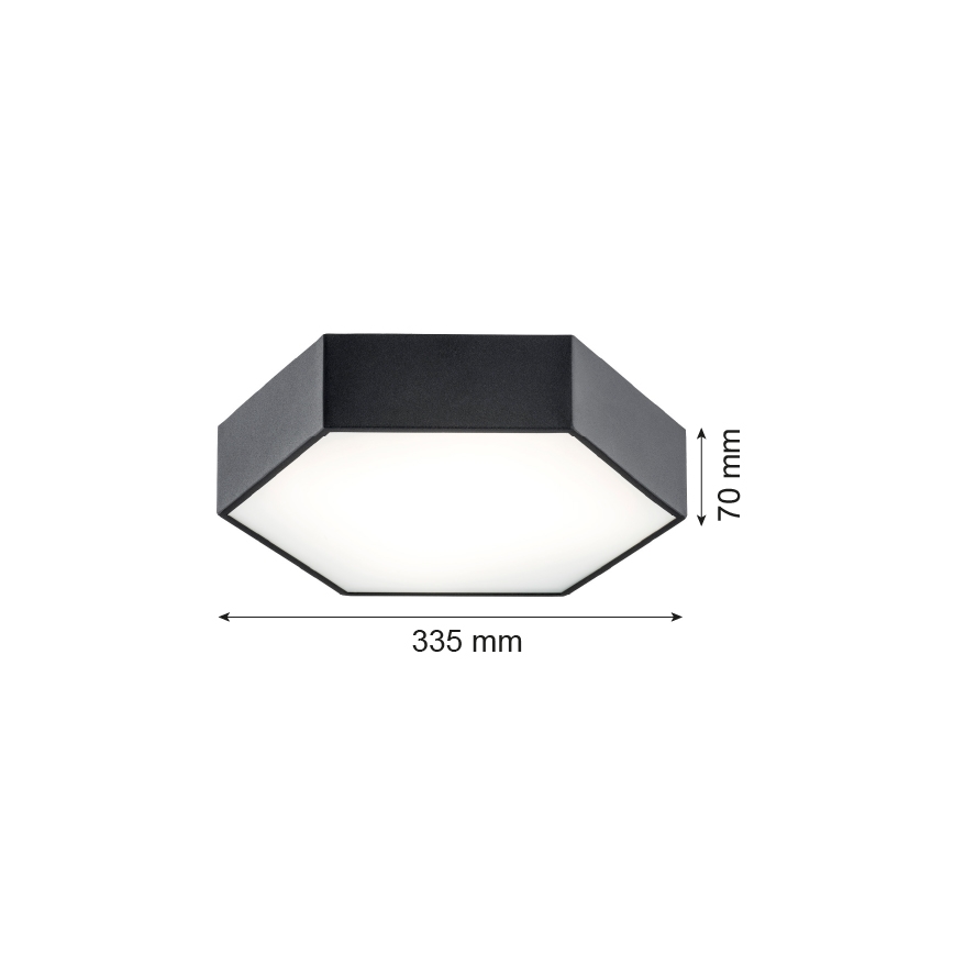 Argon 3823 - LED plafondlamp ARIZONA LED/22,5W/230V zwart