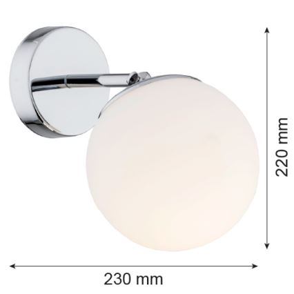 Argon 3988 - Wandlamp SATELITE 1xE27/15W/230V glanzend chroom