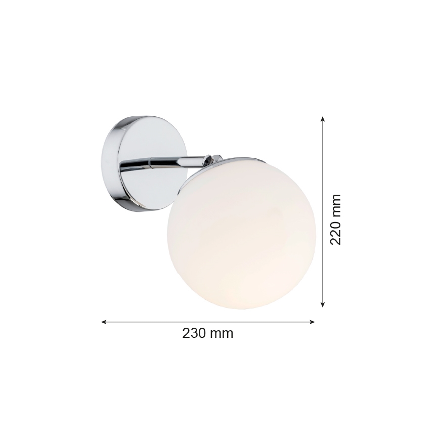 Argon 3988 - Wandlamp SATELITE 1xE27/15W/230V glanzend chroom