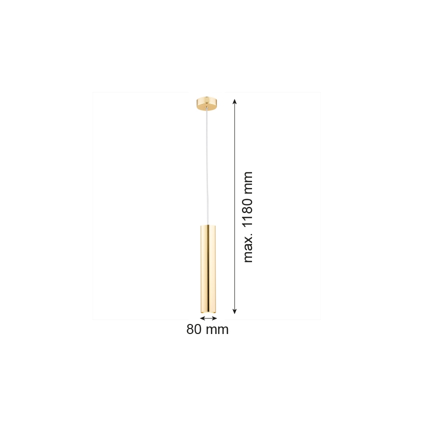 Argon 4057 - Suspension filaire GOMERA 1xGU10/5W/230V laiton