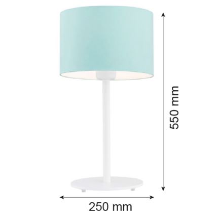 Argon 4127 - Tafellamp MAGIC 1xE27/15W/230V turquoise/wit