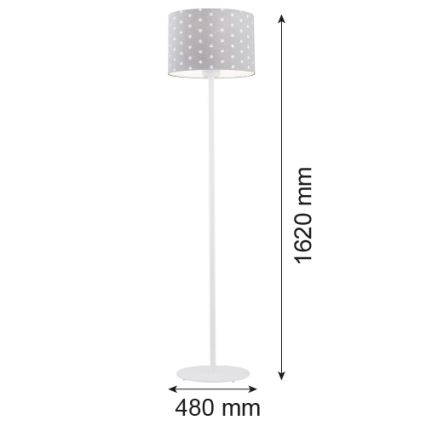 Argon 4130 - Lampadaire MAGIC 1xE27/15W/230V gris/blanc