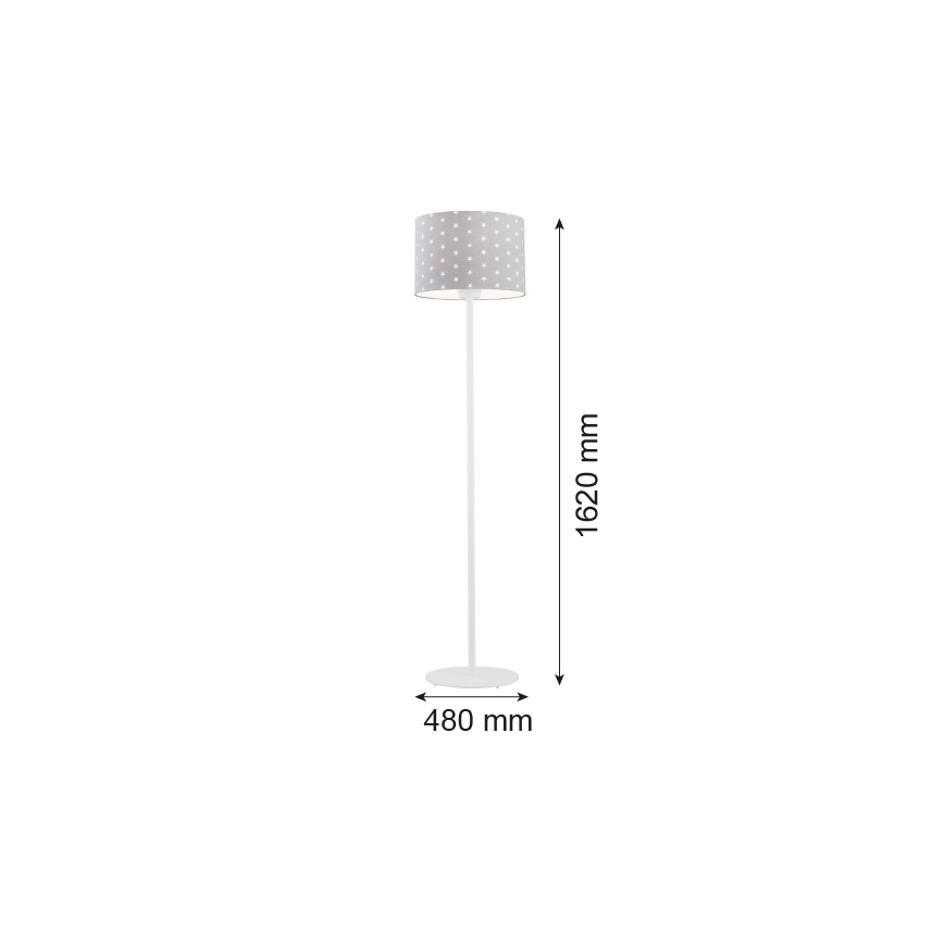 Argon 4130 - Lampadaire MAGIC 1xE27/15W/230V gris/blanc