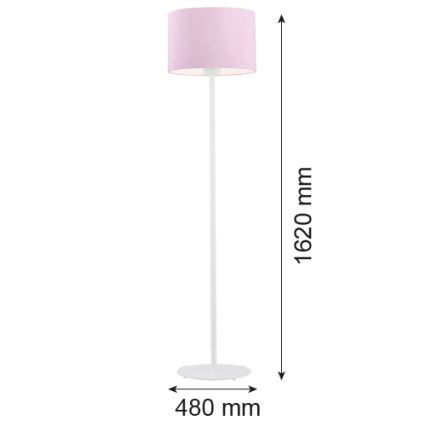 Argon 4132 - Staande lamp MAGIC 1xE27/15W/230V roze/wit
